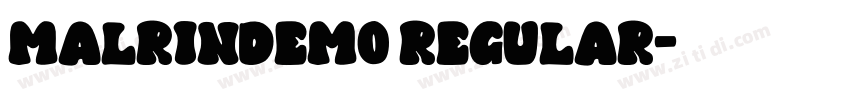 MalrinDEMO Regular字体转换